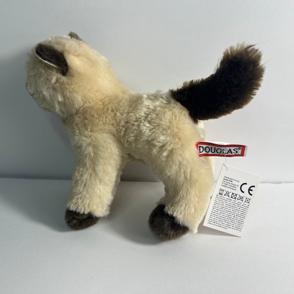 Douglas Siamese Cat Plush Stuffed Animal Brown Points Blue Eyes Kitten NWT - Picture 2 of 4